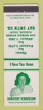 Matchbook Cover - Ray Smith Oakland CA Dorothy Henderson Real Estate