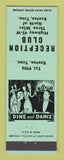 Matchbook Cover - Reception Club Kenton TN