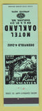 Matchbook Cover - Motel Oakland MD