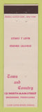 Matchbook Cover - Town and Country Greensburg PA Federal