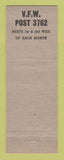 Matchbook Cover - VFW Club Washington Court House OH