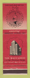 Matchbook Cover - The Maccabees Life Insurance Sales Congress Detroit MI WEAR