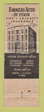 Matchbook Cover - Farmers Auto Insurance Rodger Hultgren Cambridge IL