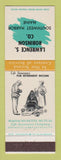 Matchbook Cover - Massachusetts Insurance Lawrence Robinson Southwest Harbor ME