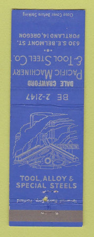 Matchbook Cover - Pacific Machinery Tool Steel Portland OR