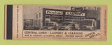 Matchbook Cover - Central Linen Laundry Cleaning Lansing MI