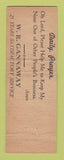 Matchbook Cover - Central Linen Laundry Cleaning Lansing MI