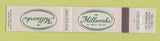 Matchbook Cover - The Millworks Meredith NH 10 Strike