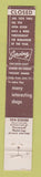 Matchbook Cover - Honey Bear Farm Genoa City WI 10 Strike