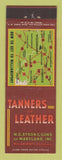 Matchbook Cover - Tanners of Leather Williamsport PA WD Byron Sons