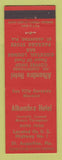 Matchbook Cover - Alhambra Hotel St Augustine FL