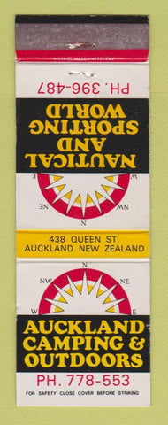 Matchbook Cover - Auckland Camping & Outdoor New Zealand