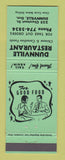 Matchbook Cover - Dunnville Restaurant ON GREEN
