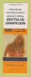 Matchbook Cover - Restaurant Du Village St Adolphe D'Howard QC pinup