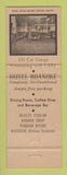 Matchbook Cover - Hotel Roanoke VA Full Length