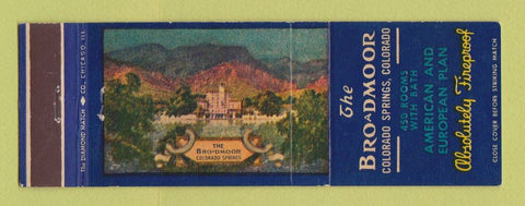 Matchbook Cover - Broadmoor Hotel Colorado Springs