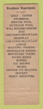 Matchbook Cover - Broadmoor Hotel Colorado Springs