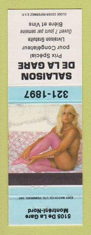 Matchbook Cover - Salaison De La Gare Montreal Nord QC pinup