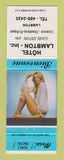 Matchbook Cover - Hotel Lambton QC pinup