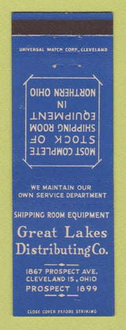 Matchbook Cover - Great Lakes Shipping Room Equipment Cleveland OH