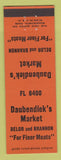 Matchbook Cover - Daubendiek's Market Grocery