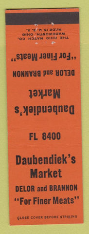 Matchbook Cover - Daubendiek's Market Grocery