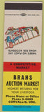 Matchbook Cover - Brahs Auction Cattle Market Corvallis OR