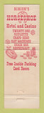 Matchbook Cover - Binion's Horseshoe Casino Hotel Las Vegas NV WEAR