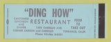 Matchbook Cover - Ding How Chinese Restaurant Torrance CA Full Length