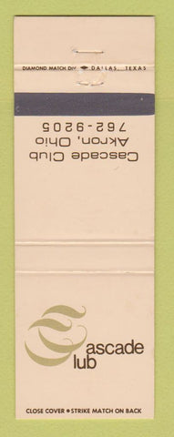 Matchbook Cover - Cascade Club Akron OH