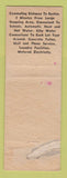 Matchbook Cover - Beacon Trailer Park West Bridgewater MA WORN