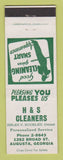Matchbook Cover - H&S Cleaners Augusta GA