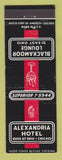 Matchbook Cover - Alexandria Hotel Chicago IL