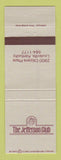 Matchbook Cover - The Jefferson Club Louisville KY