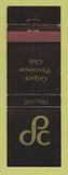 Matchbook Cover - Calgary Petroleum Club AB
