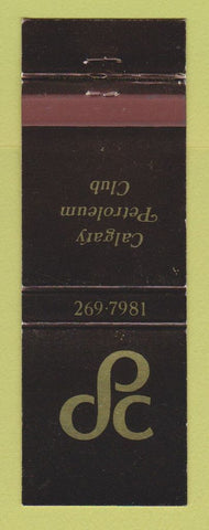 Matchbook Cover - Calgary Petroleum Club AB