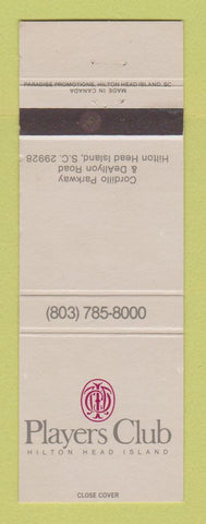 Matchbook Cover - Players Club Hilton Head Island SC