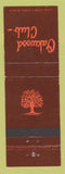 Matchbook Cover - Oakwood Club WEAR