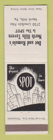 Matchbook Cover - Dot and Romulo's North Hills Tavern North Hills PA