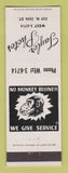 Matchbook Cover - Taylor Photos monkey