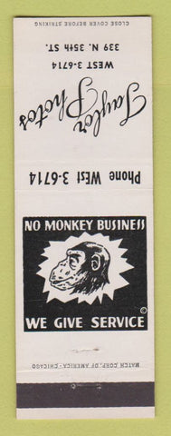 Matchbook Cover - Taylor Photos monkey
