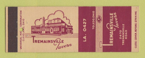 Matchbook Cover - Tremainsville Tavern Toledo OH