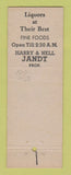 Matchbook Cover - Tremainsville Tavern Toledo OH