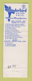 Matchbook Cover - Thunderbird Motor Hotel Jacksonville FL