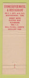 Matchbook Cover - Stones River Motel Murfreesboro TN