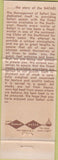 Matchbook Cover - Safari Restaurants Dallas Houston TX