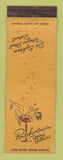 Matchbook Cover - Pontchartrain Wine Cellars Detroit MI girlie WEAR