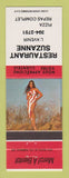Matchbook Cover - Restaurant Suzanne Pizza L'Avenir QC pinup