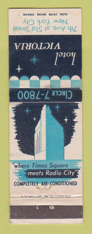 Matchbook Cover - Hotel Victoria New York City