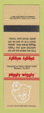 Matchbook Cover - Piggly Wiggly Grocery Stores